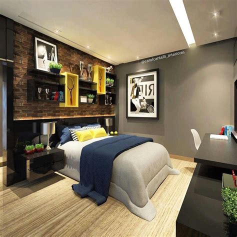 cuarto de hombre|65 ideas inspiradoras para el dormitorio de los hombres